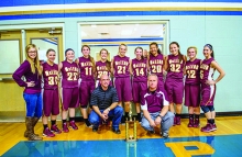 McLeod’s varsity girls’ basketball squad placed second in the James Bowie Tournament this past weekend and already has a third place finish in the Queen City tourney from earlier in the season. The ladies are from (L to R) Stevey Jo Hamilton, Selena Moon, Shelby Davis, Emma Parker, Anna Parker, Erin Weaver, Jessica Keener, Kyndal Shepard, Lexy Morgan, Courtney Hanson and Skyla Courtney. Kneeling is Assistant Coach Sean Glenn and Head Coach Marty Francis. 