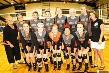 Queen City’s varsity volleyball team won second place in the Prairiland/Paris Chisum Tournament. Front row from (L to R) Ashley Belote, Alyssa Wiley, Katy Tankersley, Diana Aguilar and Maci Stringer. Back row from (L to R) Coach Susab Childress, Michaela Crow, Shelby Kennedy, Mackenzie Hozdic, Shaelyn Goecke, Brianna Watkins, Shiloh Goecke and Coach Mandi Stringer.